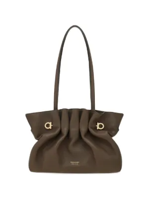 Ferragamo Suede Soft Shoulder Bag | Brown | FARFETCH Ferragamo Suede Soft Shoulder Bag | Brown | FARFETCH