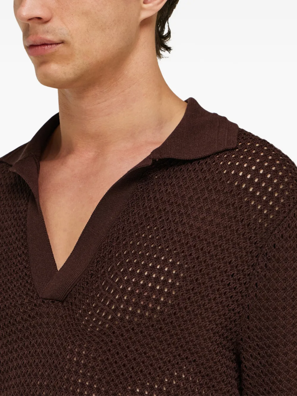 Ferragamo Gebreide polotop Bruin