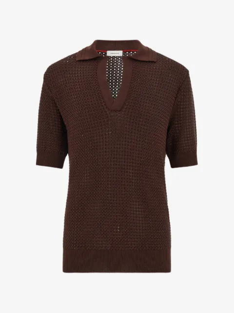 Ferragamo playera tipo polo de tejido flojo