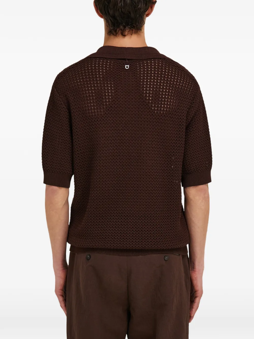 Ferragamo Gebreide polotop Bruin