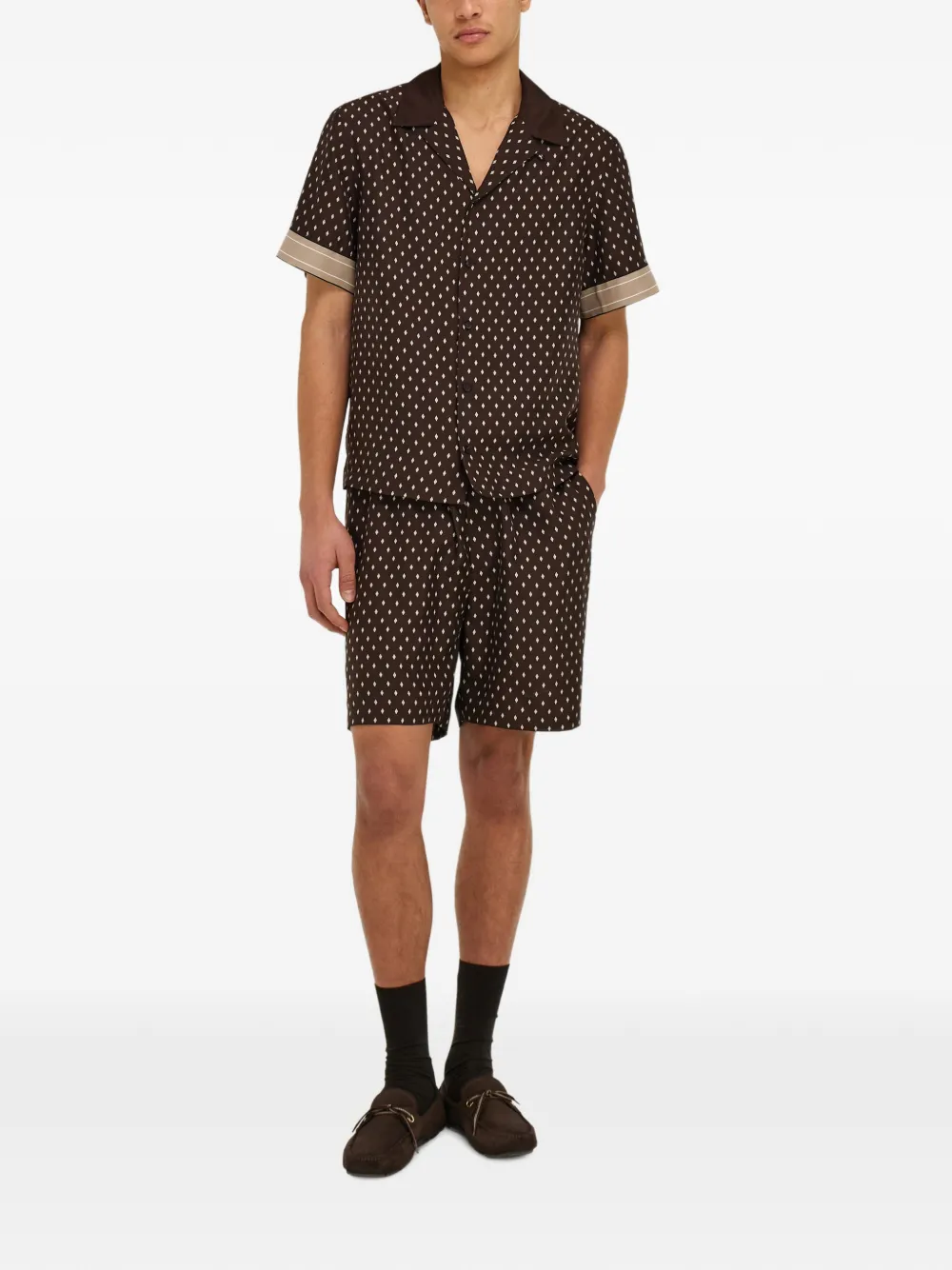 Ferragamo Zijden bermuda shorts Bruin