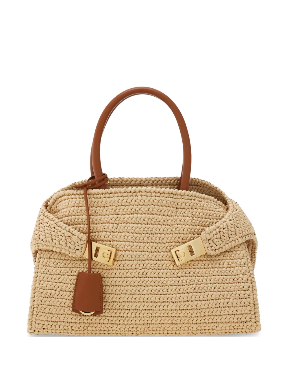 Ferragamo Hug handbag (M) - Toni neutri