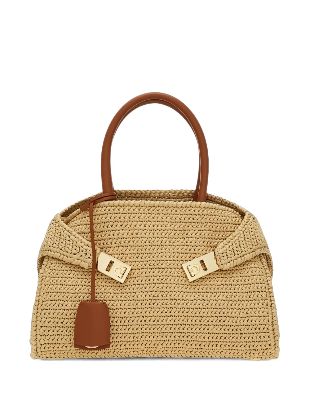 Ferragamo Hug handbag (M) - Toni neutri