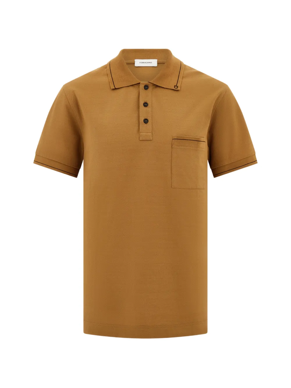 Ferragamo Gancini polo shirt - Braun