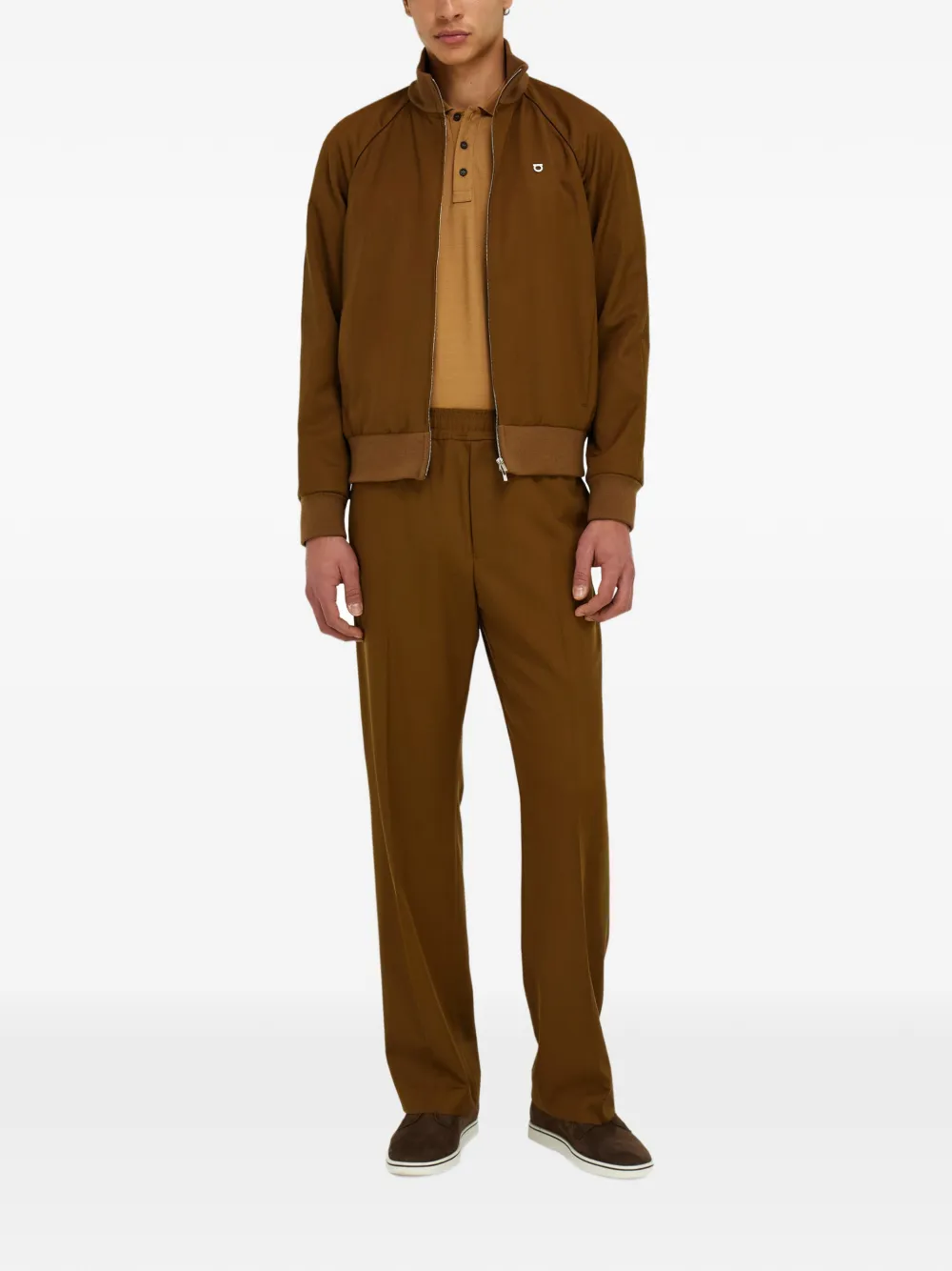 Ferragamo Gancini poloshirt Bruin