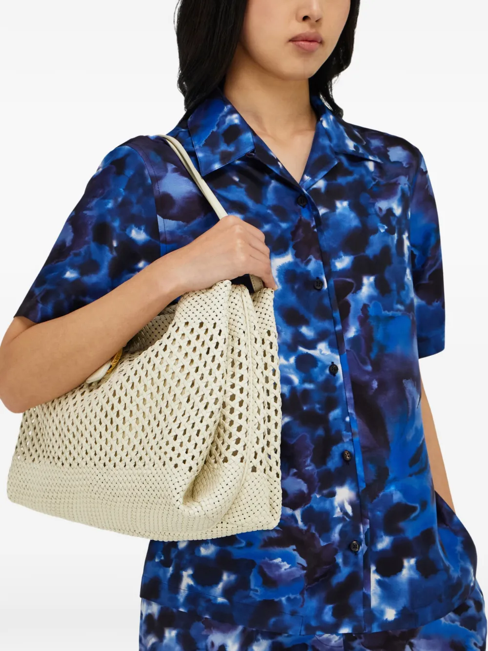 Ferragamo Mia grote shopper Wit