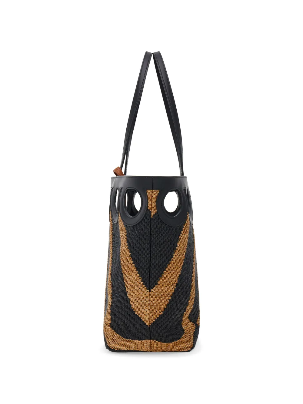 Ferragamo Gancini shopper (L) Zwart
