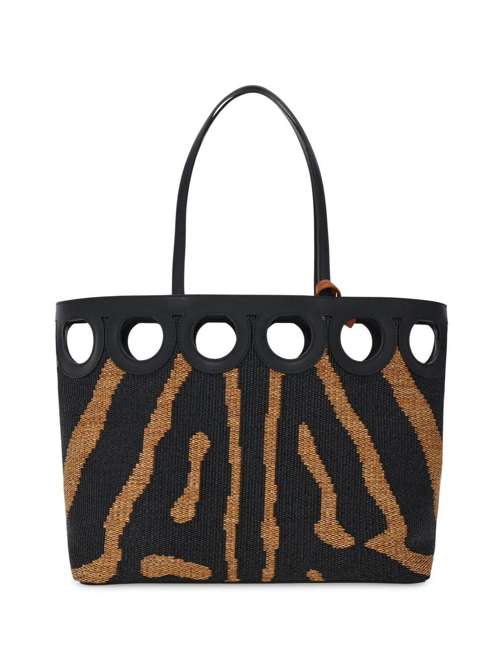 Ferragamo Gancini shopper (L) Zwart