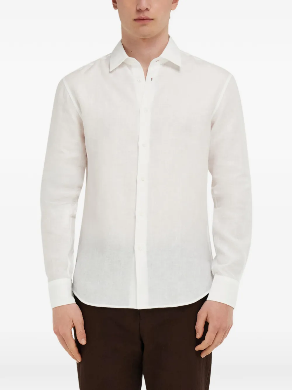 Ferragamo Popeline overhemd Wit