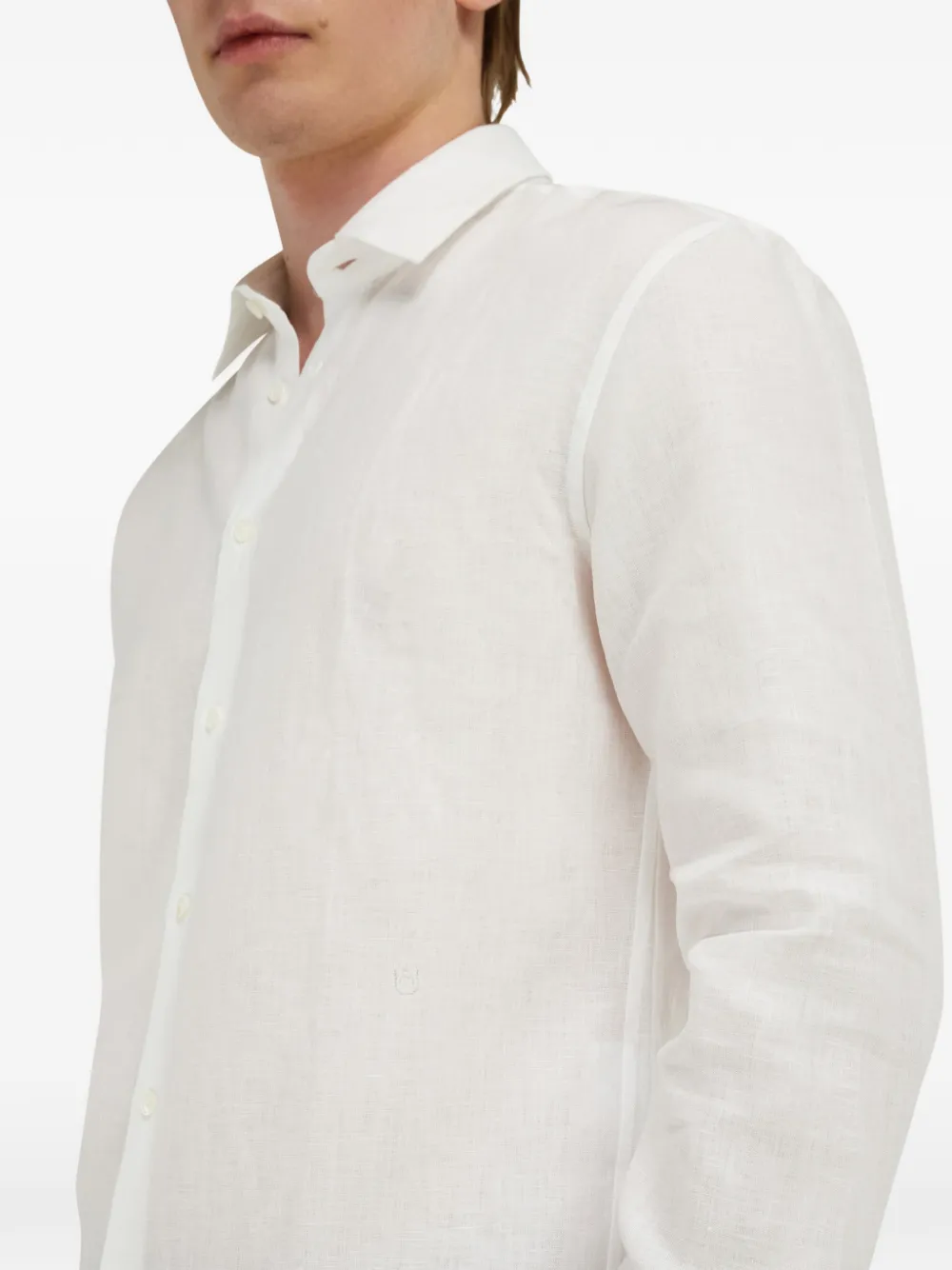 Ferragamo Popeline overhemd Wit
