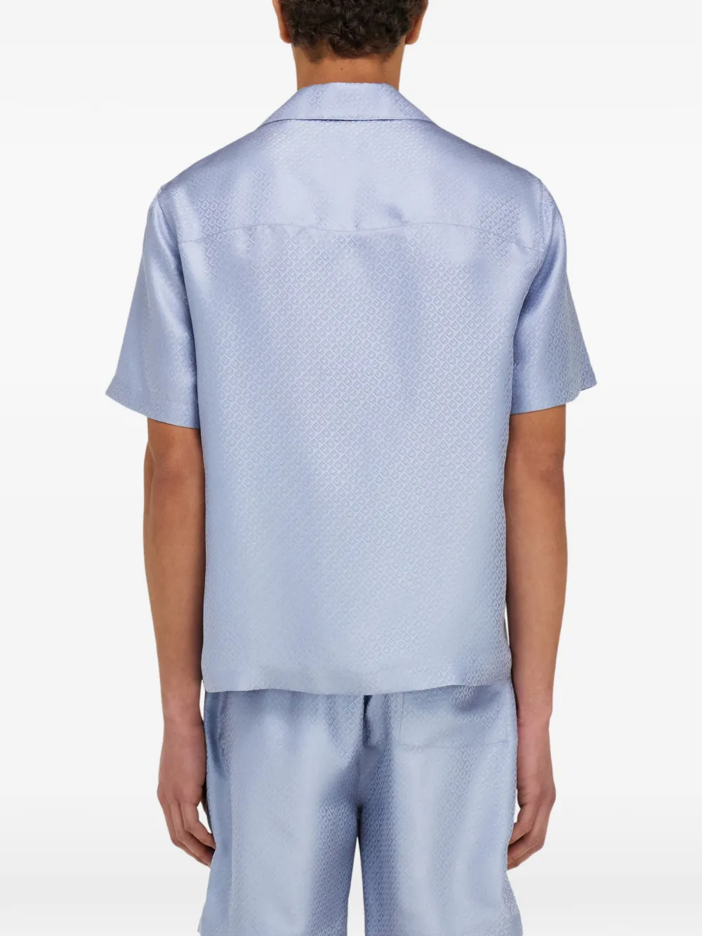 Ferragamo Overhemd met korte mouwen Blauw