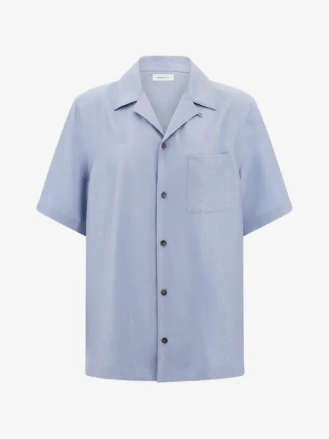 Ferragamo chemise en jacquard à manches courtes