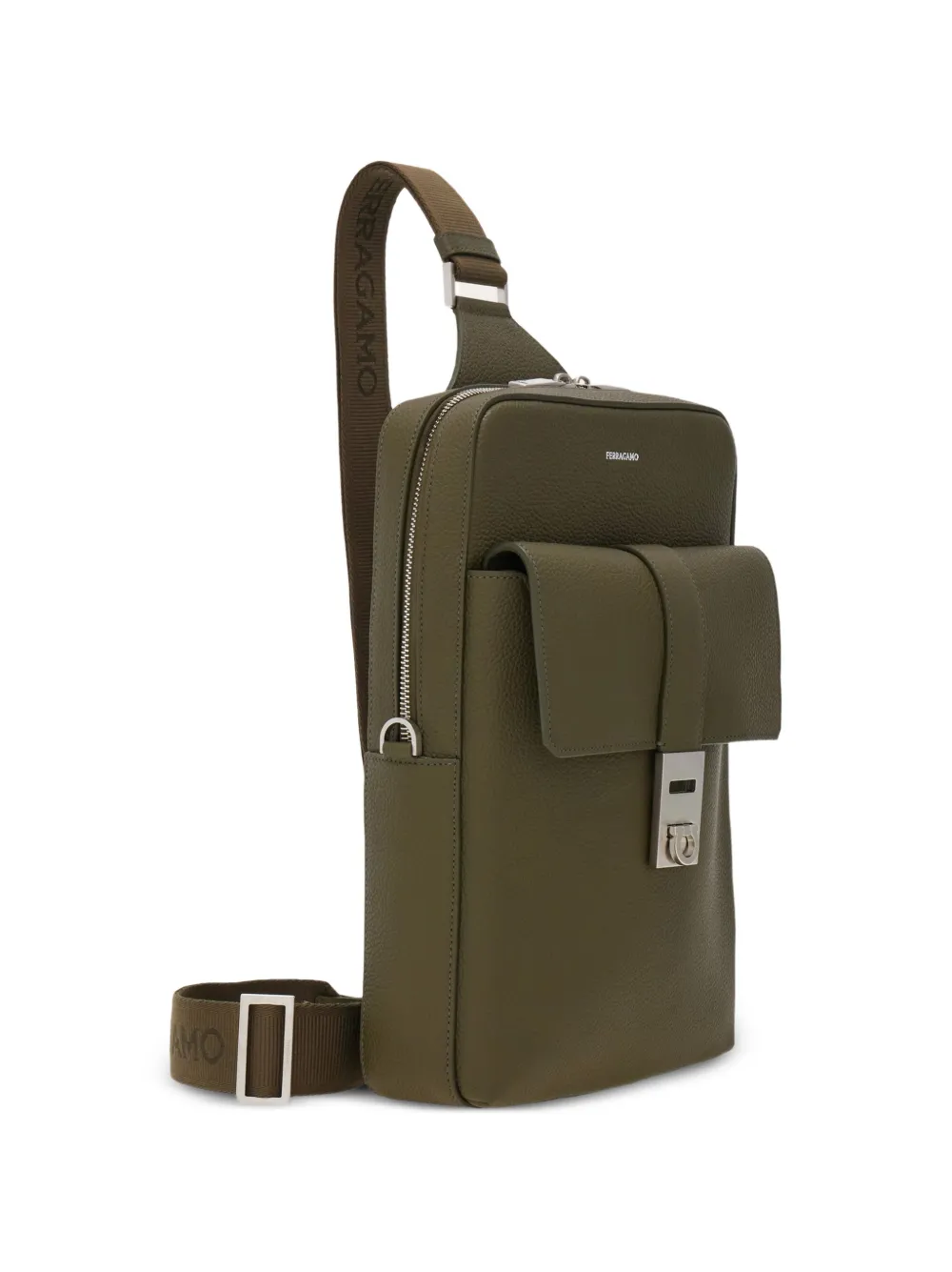Ferragamo Hug tas met gesp Groen