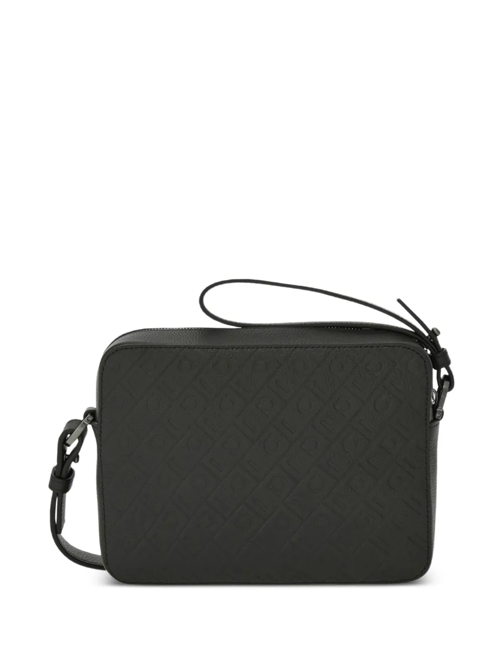 Ferragamo Schoudertas met monogram Zwart