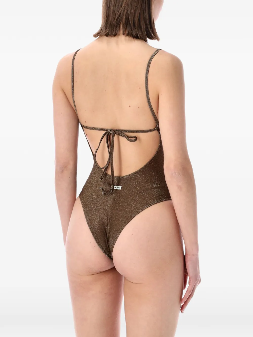 Matinée Lilly badpak met uitgesneden details Bruin
