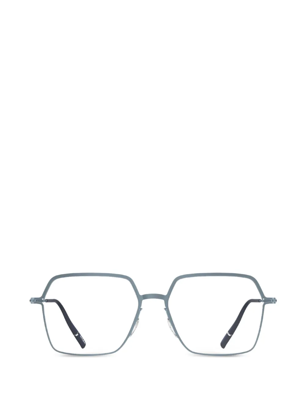 Silhouette titanium geometric-frame glasses - Blu