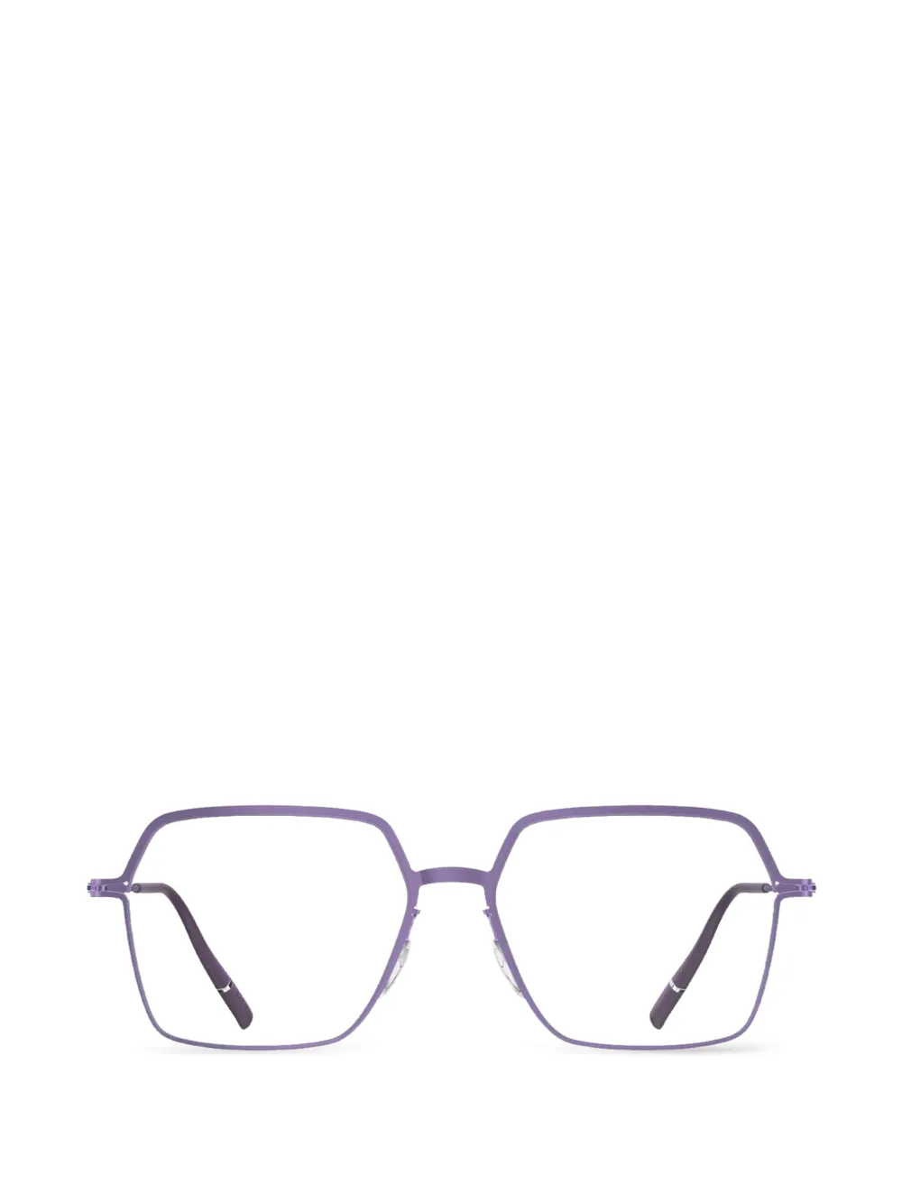 Silhouette Titanium Reframed geometric-frame glasses - Viola