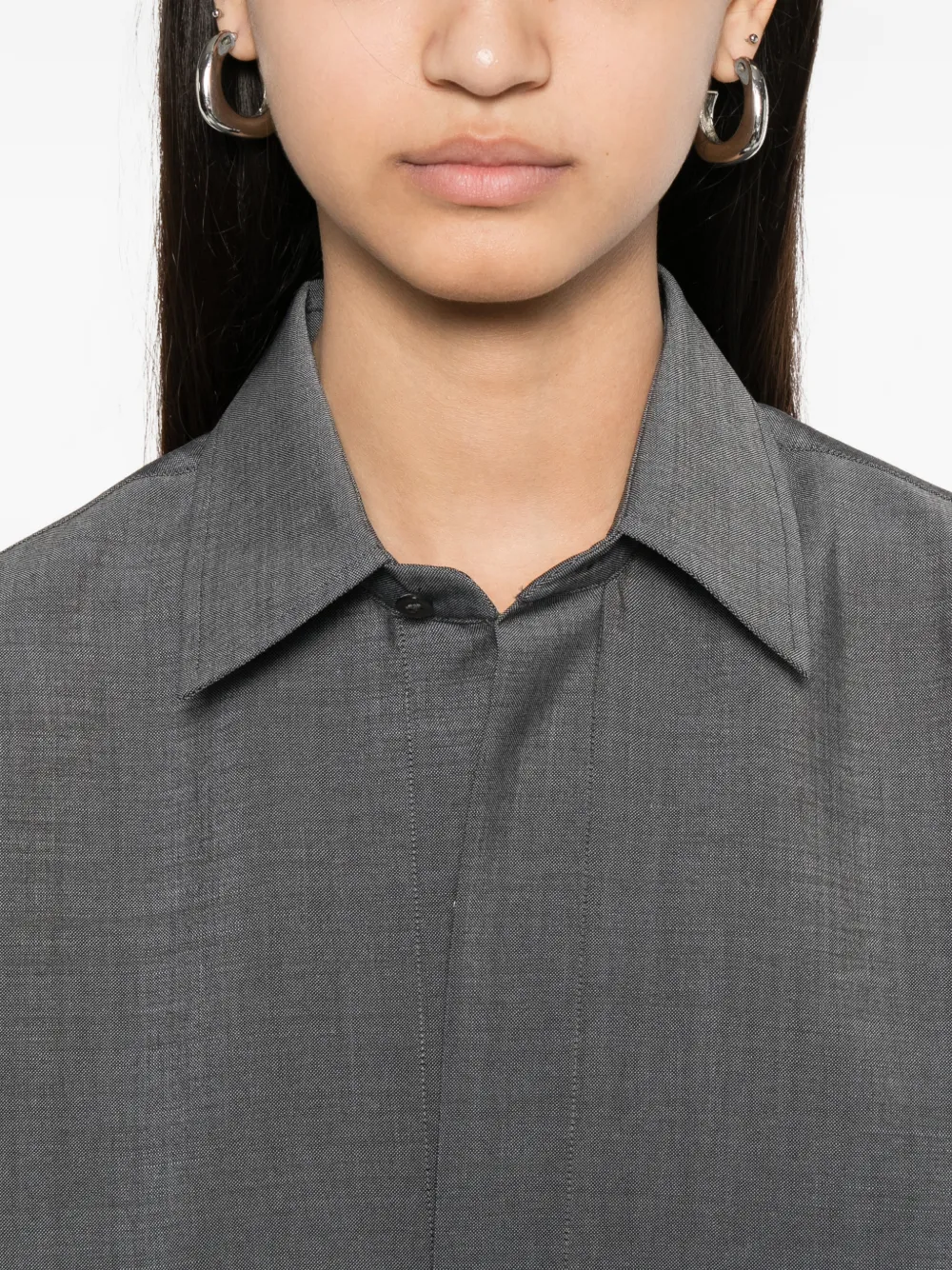 Sofie D'hoore Bodhi blouse met korte mouwen Blauw