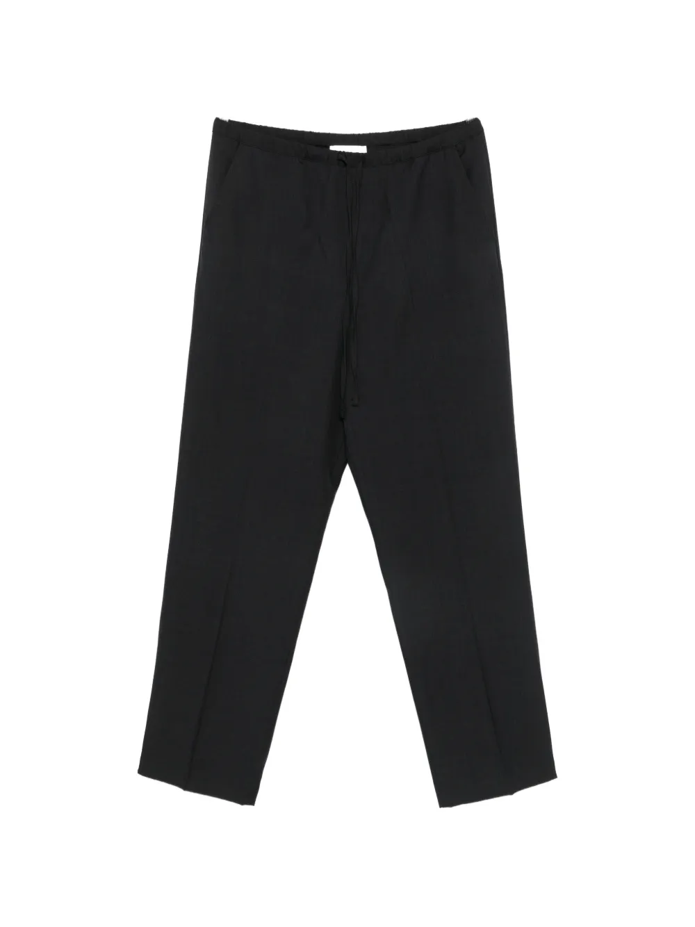 Second/Layer drawstring-waist pressed-crease trousers - Gelb