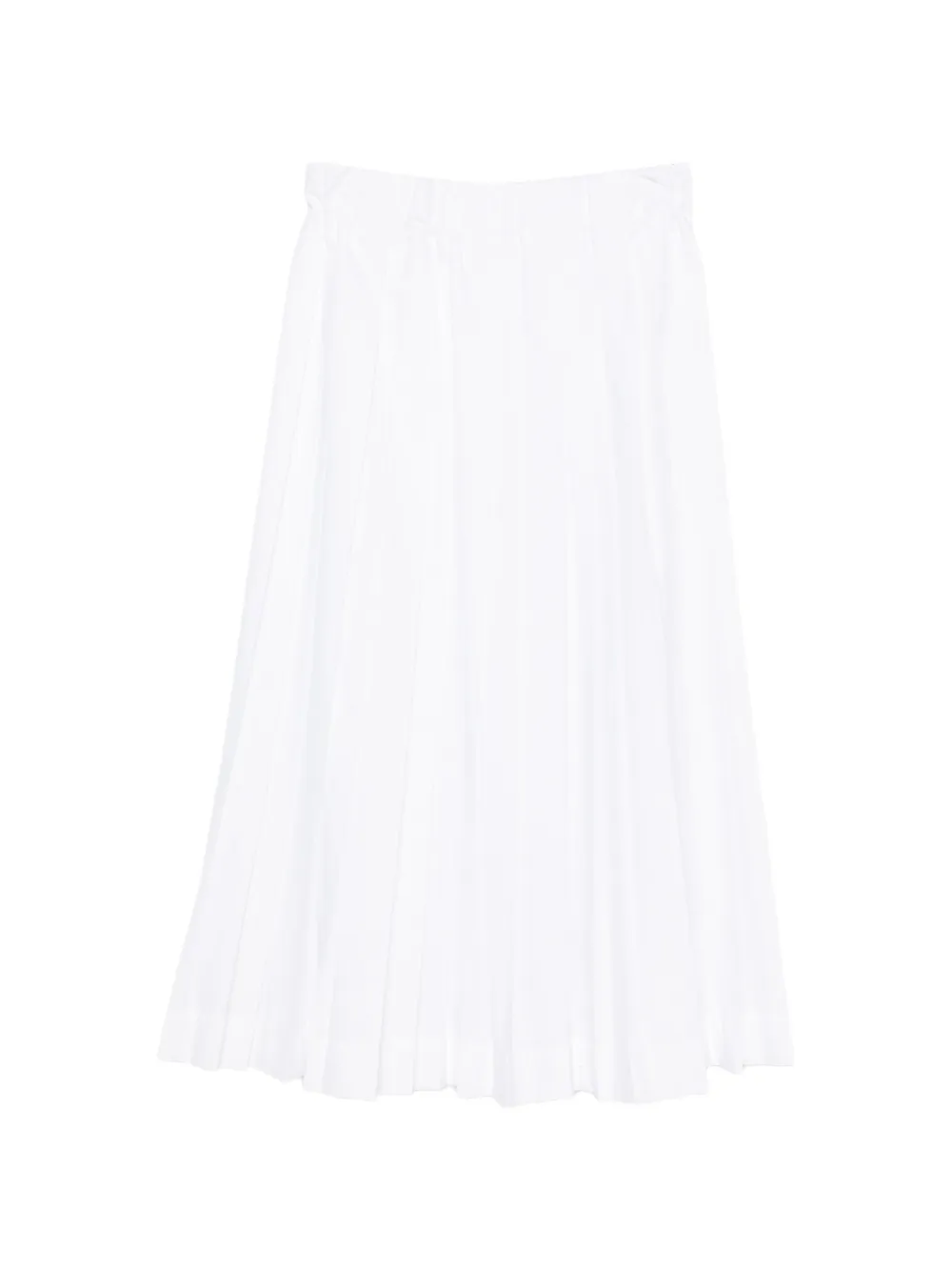 Xacus A-line pleated midi skirt - Bianco