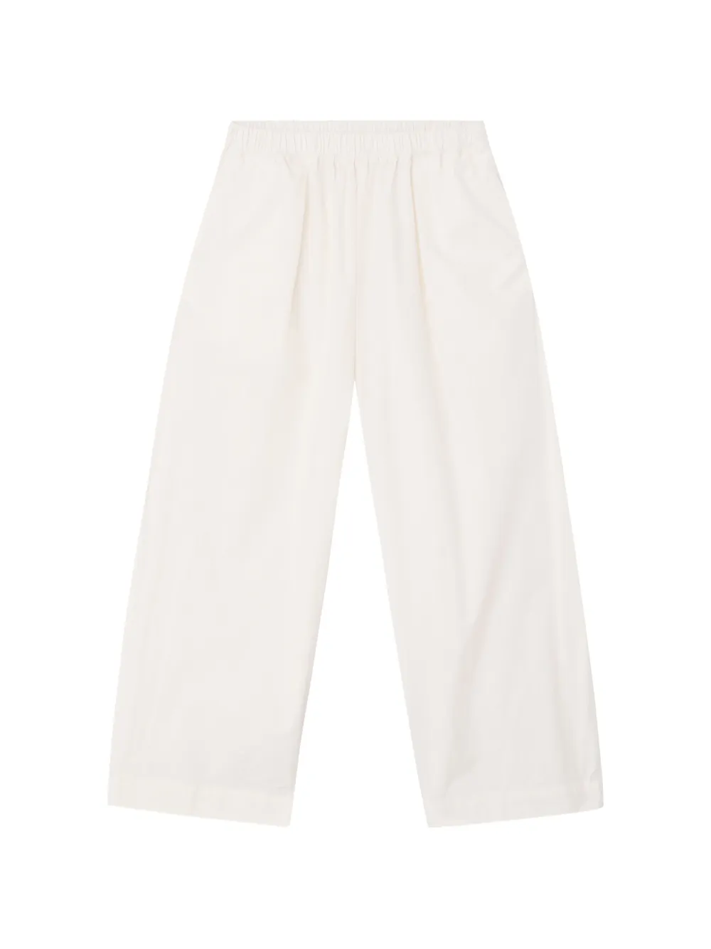 American Vintage Bailow cropped broek met wijde pijpen Beige