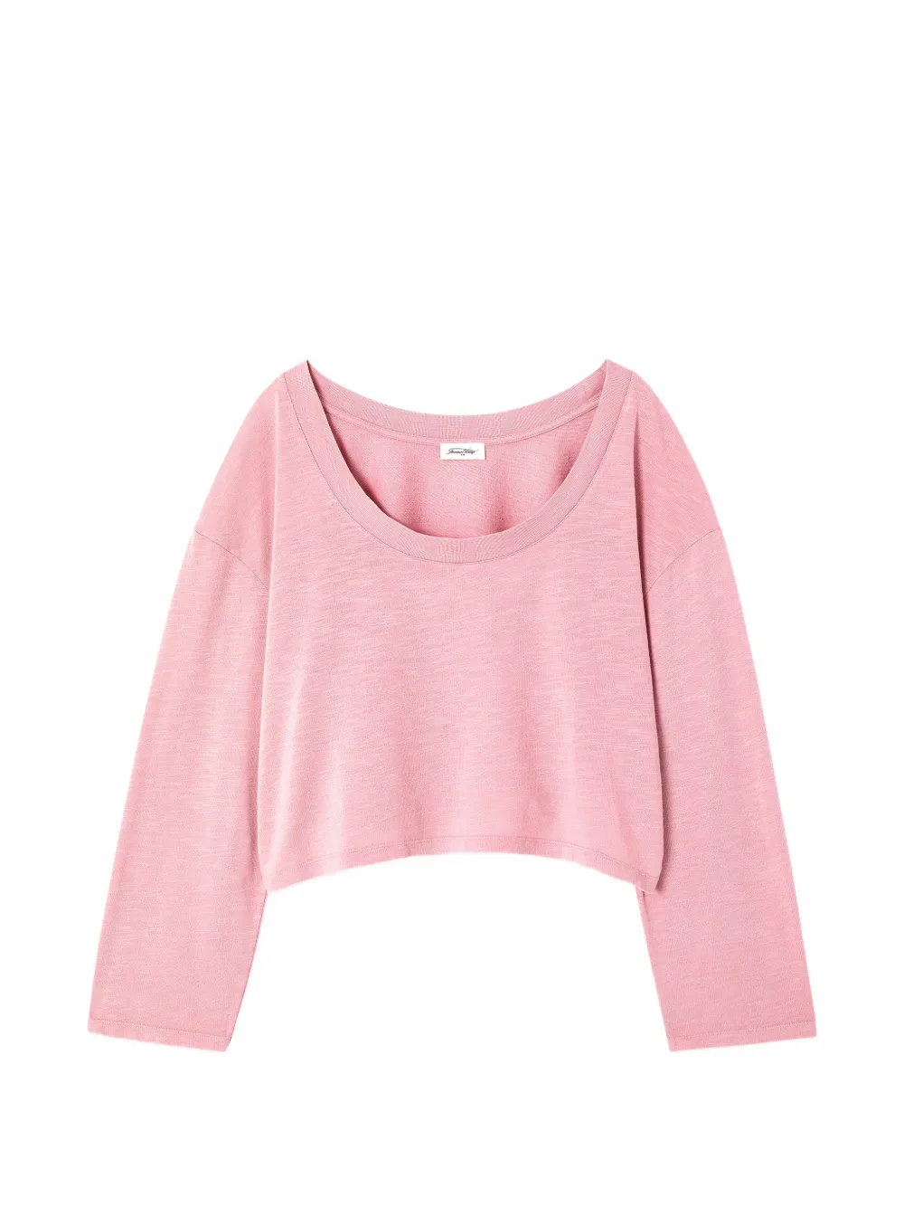 American Vintage Pojy U-neck long-sleeve T-shirt - Rosa