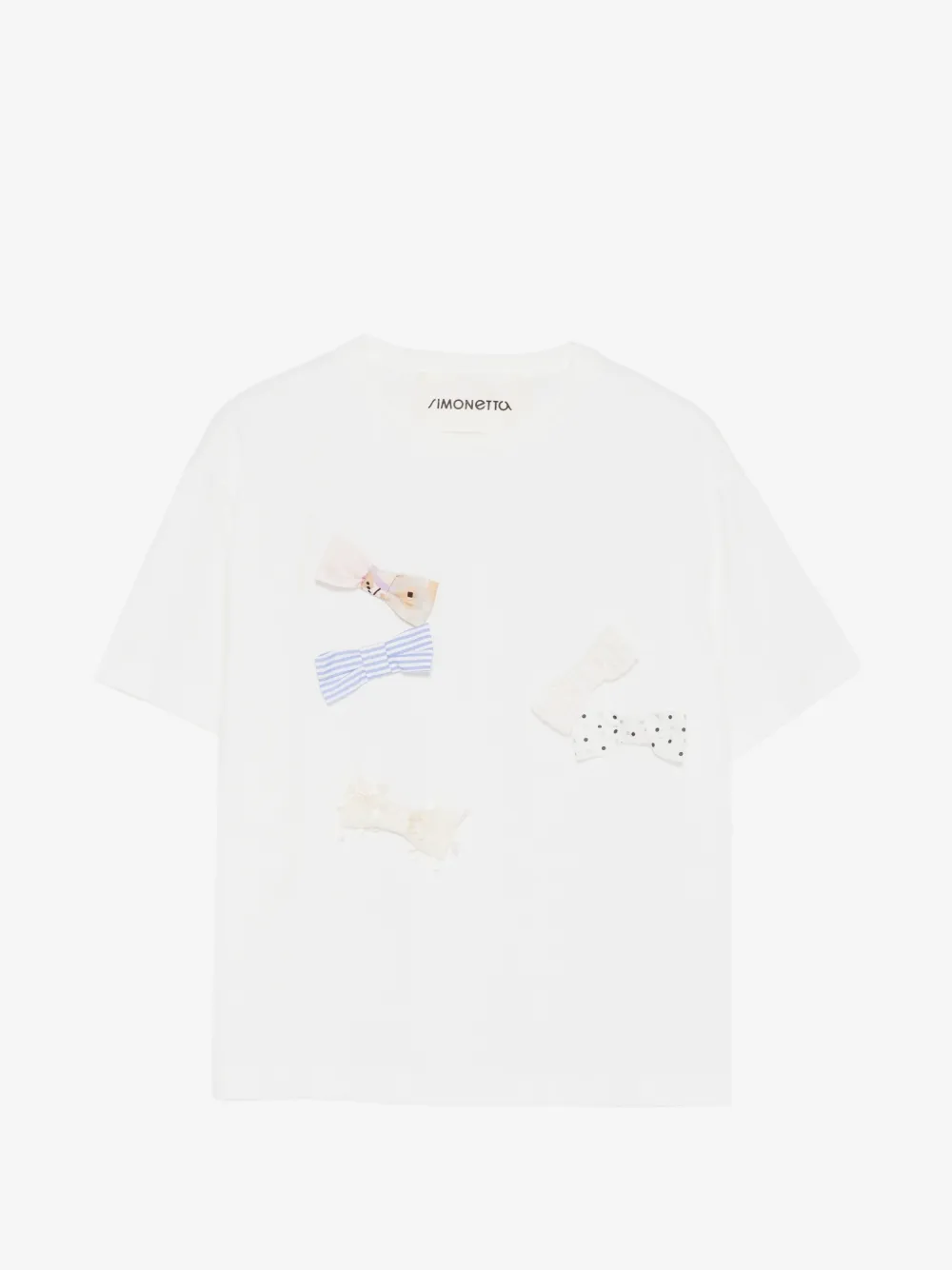 Simonetta bow-appliqué T-shirt | White | Image 1