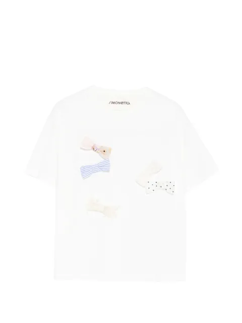 Simonetta bow-appliqué T-shirt