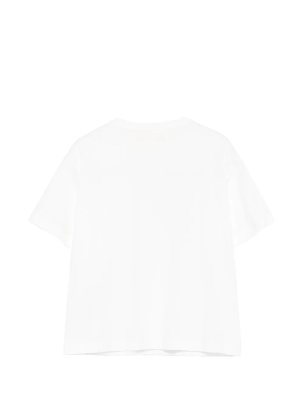 Simonetta T-shirt met strik applicatie Wit