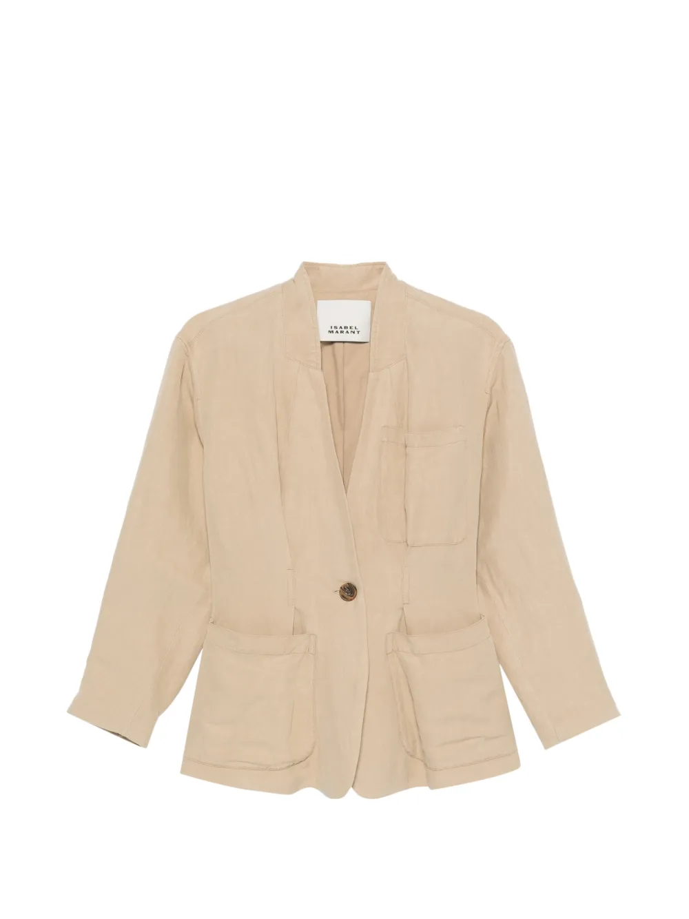 ISABEL MARANT Soraya single-breasted jacket - Nude