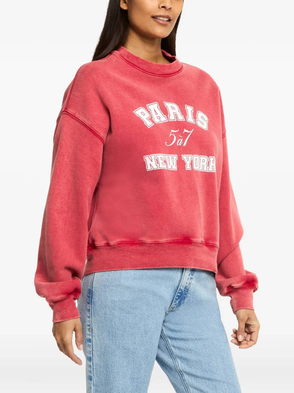 Cinq A Sept Trui met logoprint Rood
