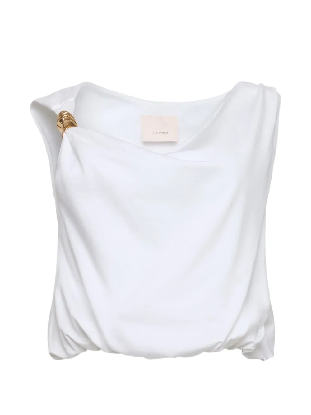 Cinq A Sept Darius draped blouse - Bianco