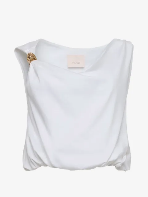 Cinq A Sept Blusa Darius drapeada