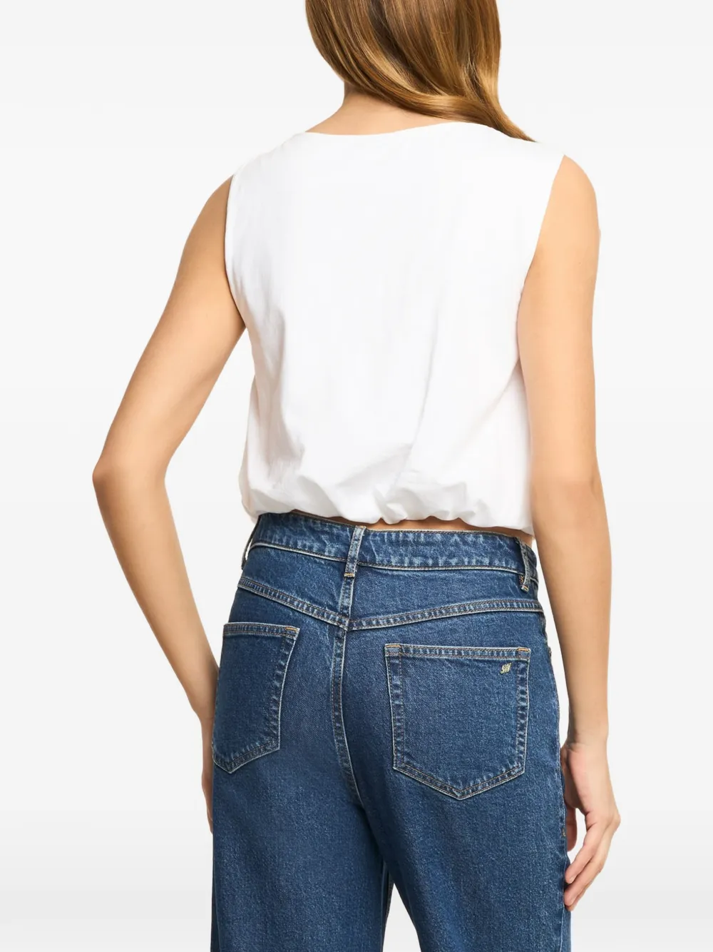 Cinq A Sept Darius gedrapeerde blouse Wit