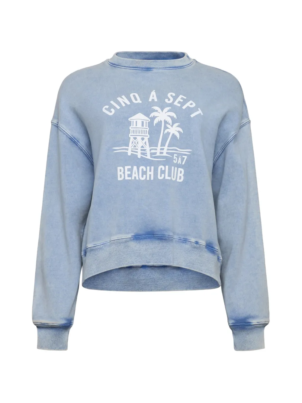 Cinq A Sept Maglione Beach Club con stampa grafica - Blu