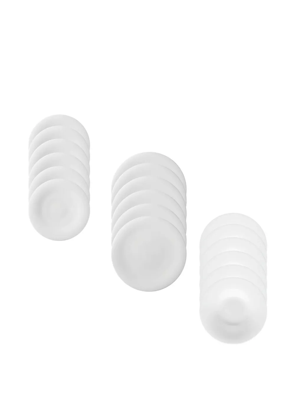 Sambonet Neve bone china dinner set (set of 18) - Weiß