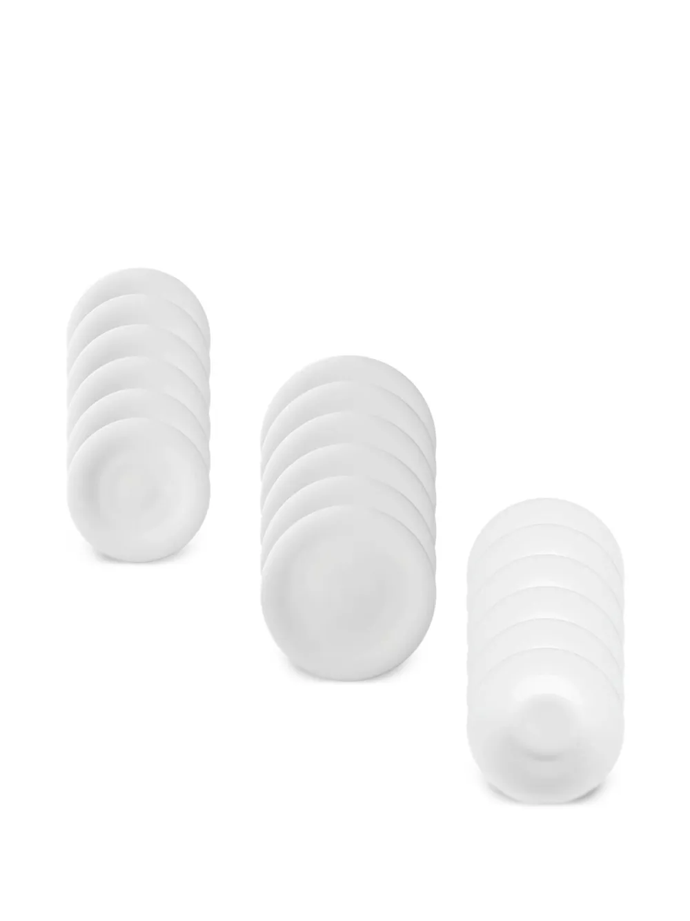 Sambonet Neve bone china dinner set (set of 18) - Weiß