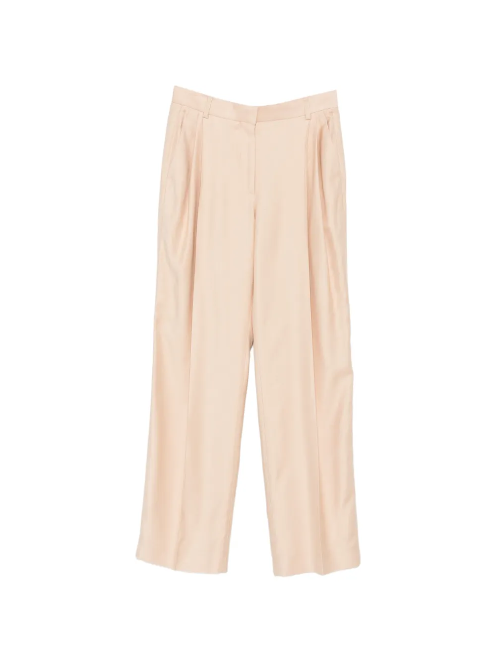 Stella McCartney pleated wide-leg trousers - Toni neutri