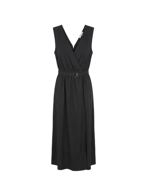 Patrizia Pepe belted wrap-design midi dress