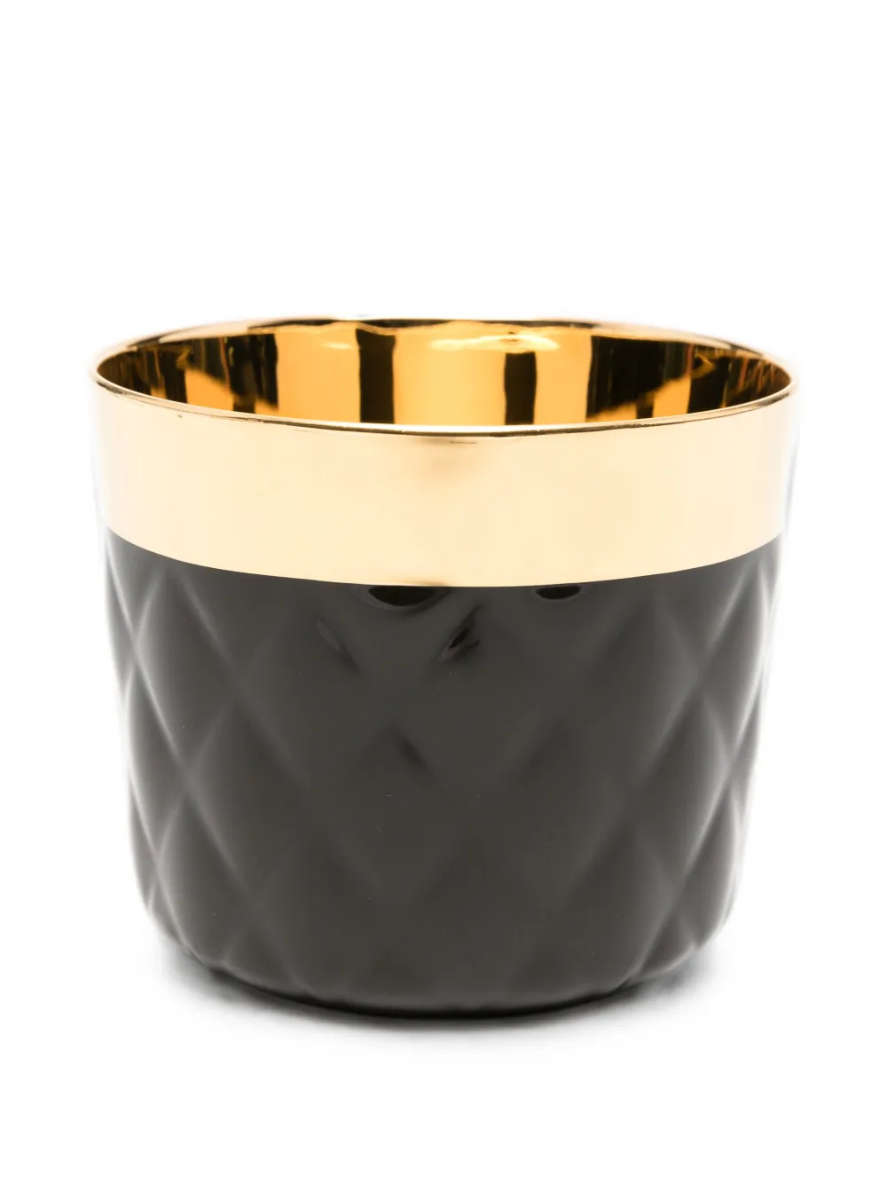 SIEGER by FÜRSTENBERG Noir Cushion quilted-effect tumbler - Schwarz