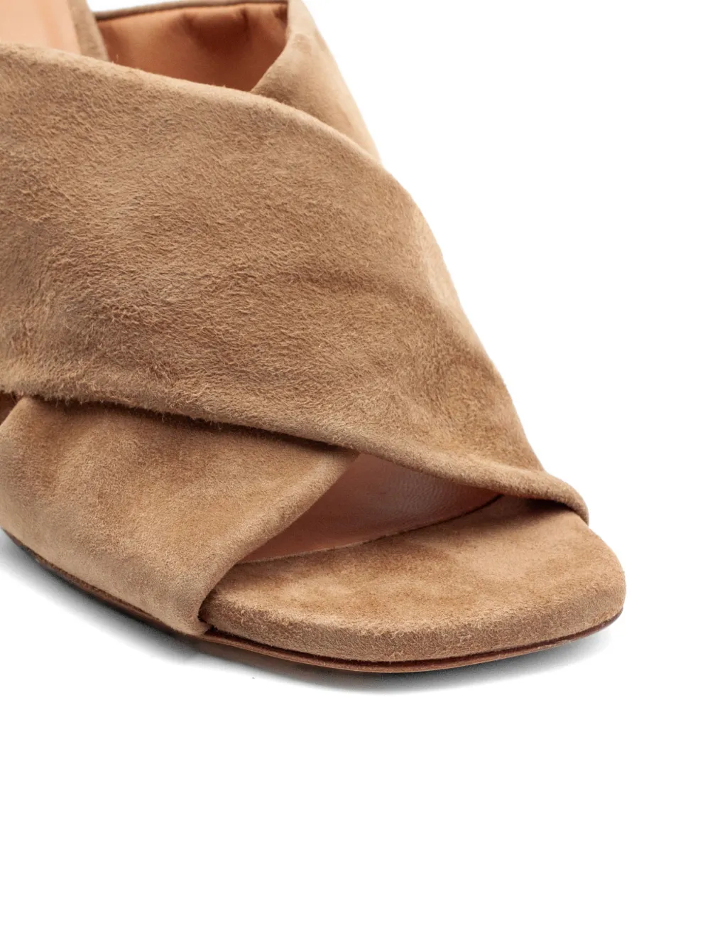 Julie Dee criss-cross suede sandals Bruin