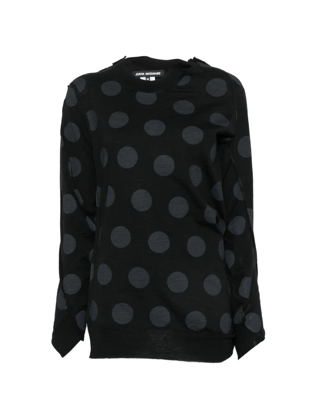 Junya Watanabe polka-dot sweater - Black