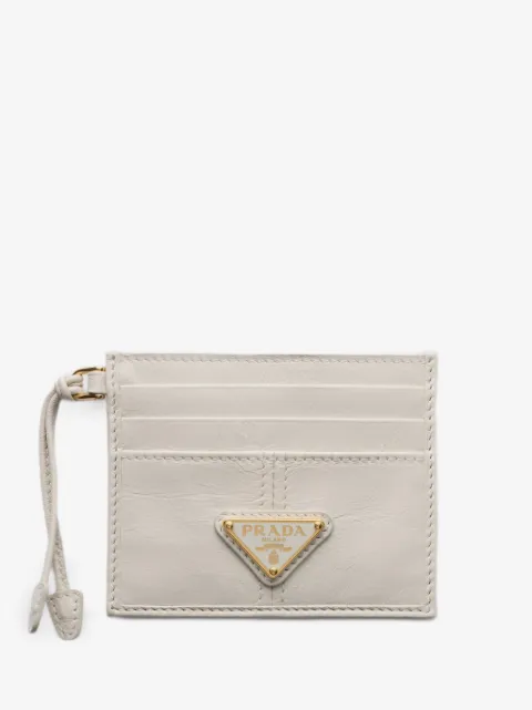 Prada leather card holder