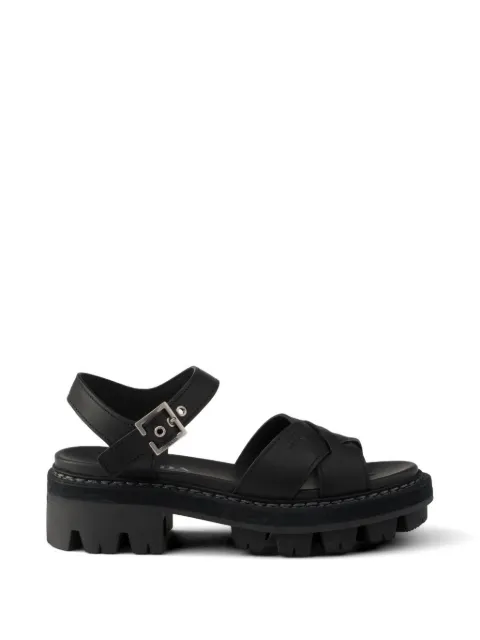 Prada leather sandals