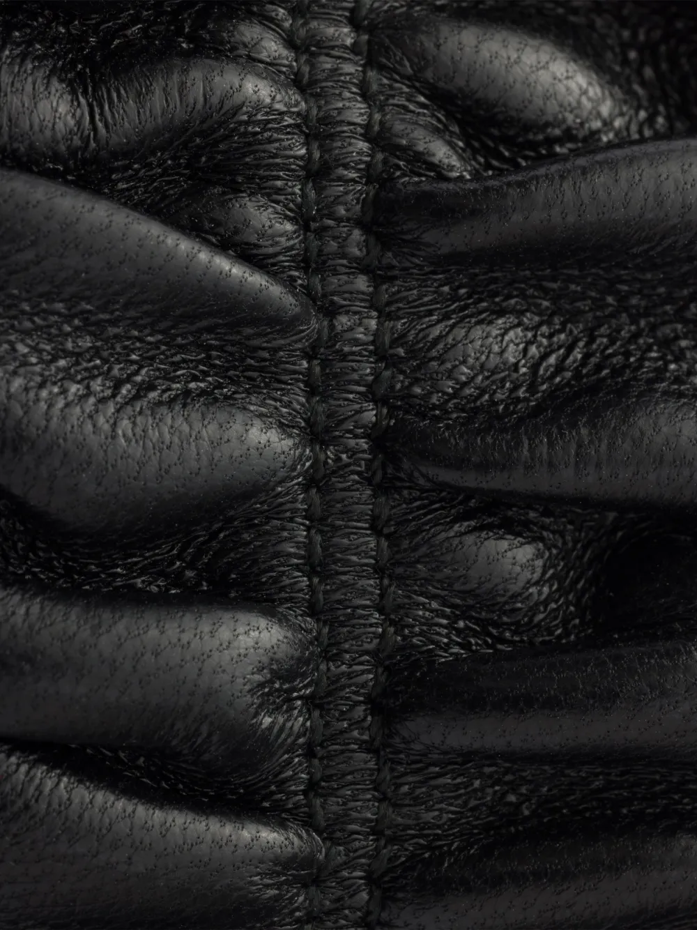 Prada Matelassé nappa leather flatform slides Zwart