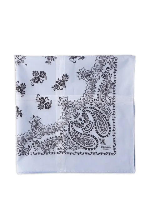 Prada printed batiste scarf