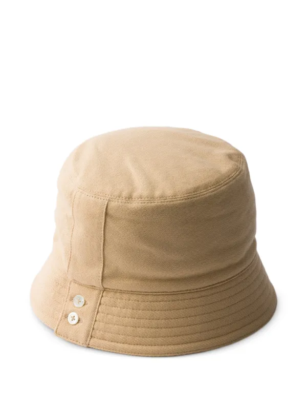 PRADAハット Prada Old Piqué Bucket Hat | Neutrals | FARFETCH