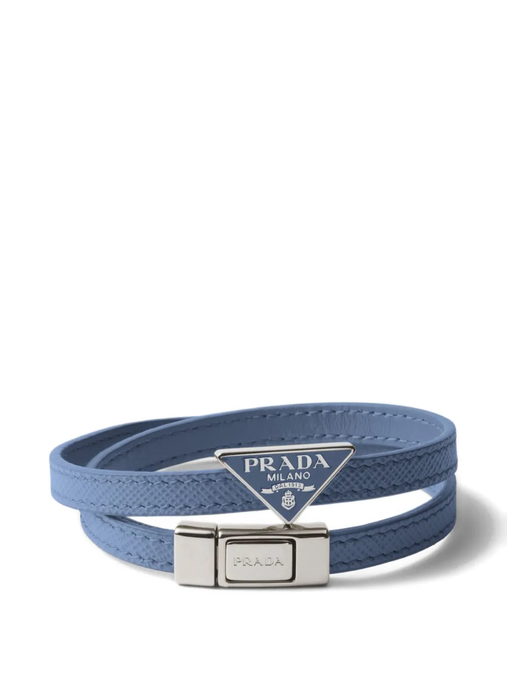 Prada Saffiano Leather Bracelet In Pink