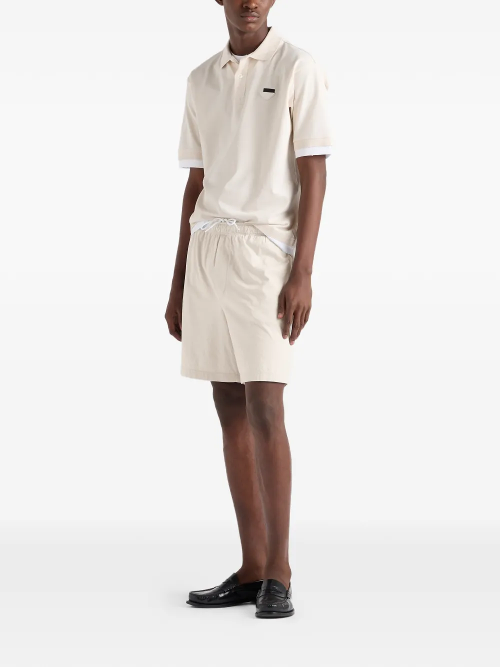 Prada Katoenen poloshirt Beige