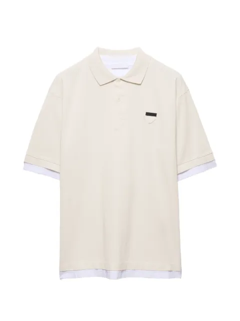 Prada playera tipo polo de algodón